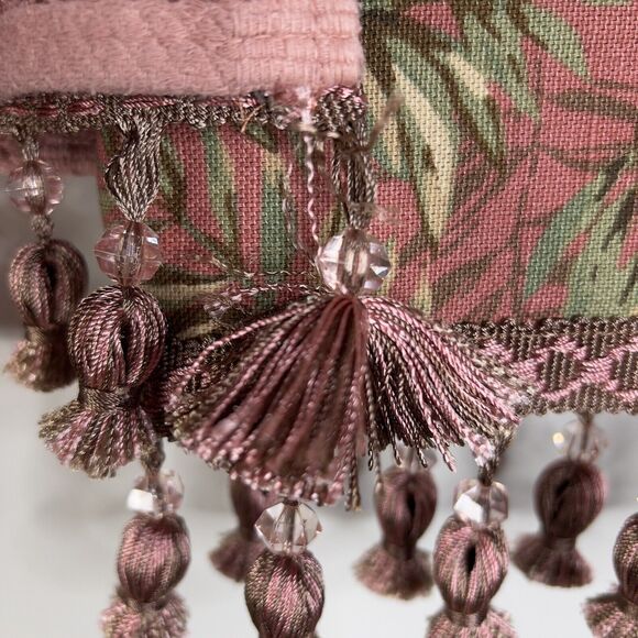 AVANTI Vintage Decorative Towel Set 3 Hand Towels With Tassels Rose Mauve Pink - Picture 6 of 6